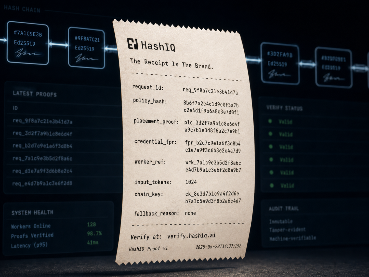 HashIQ receipt